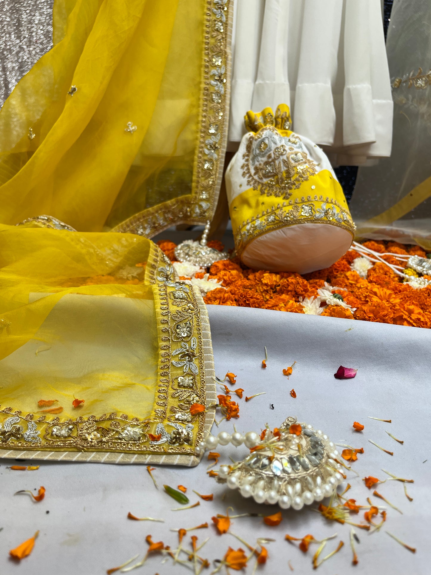 Ivory Glow Anarkali Set