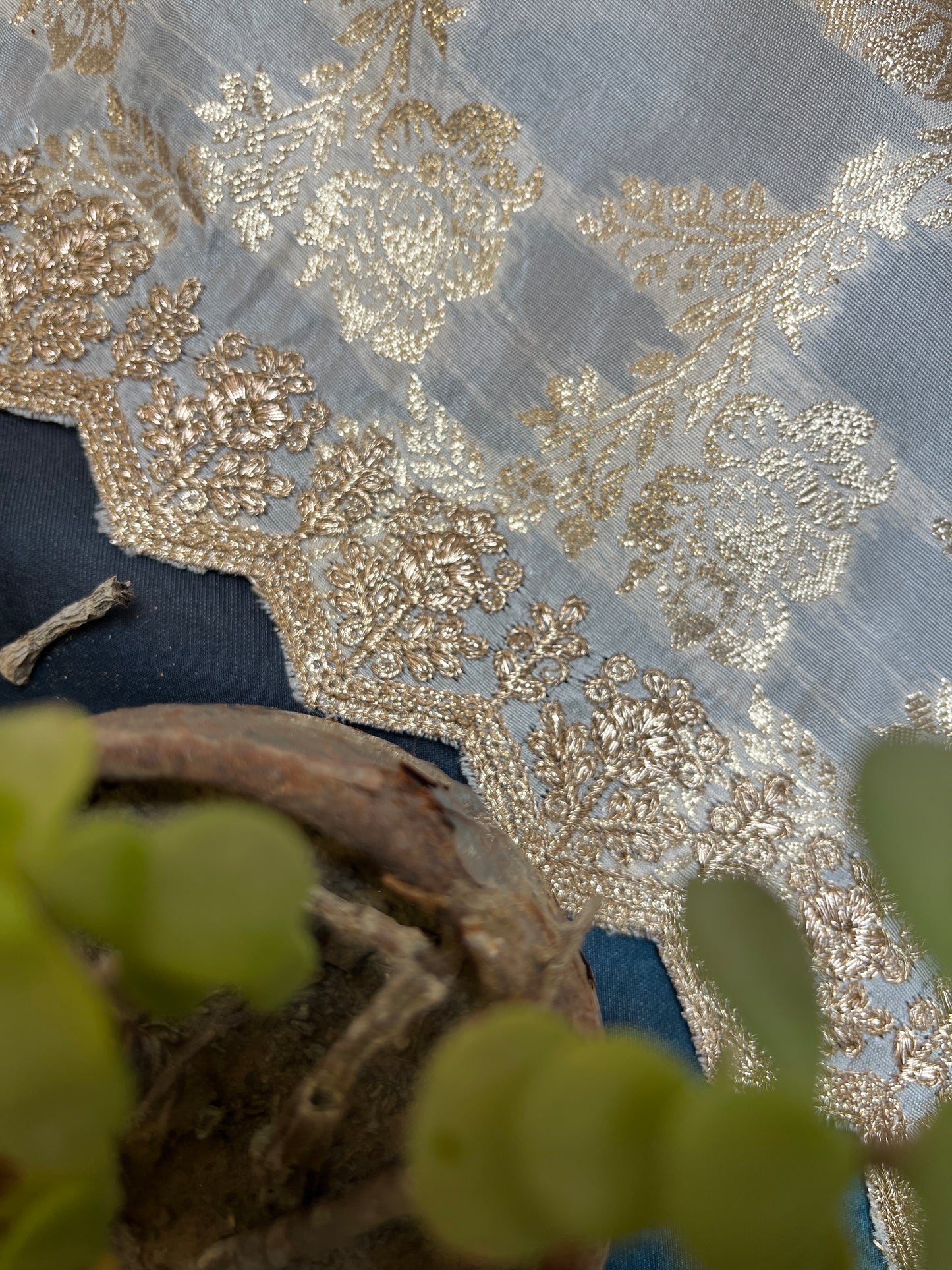 Pure Tissue Kurta with Pure Banarasi Silk Dupatta