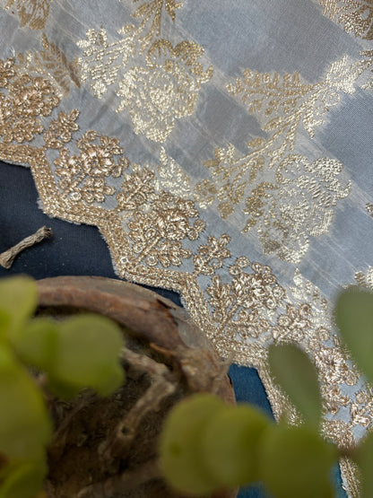 Pure Tissue Kurta with Pure Banarasi Silk Dupatta