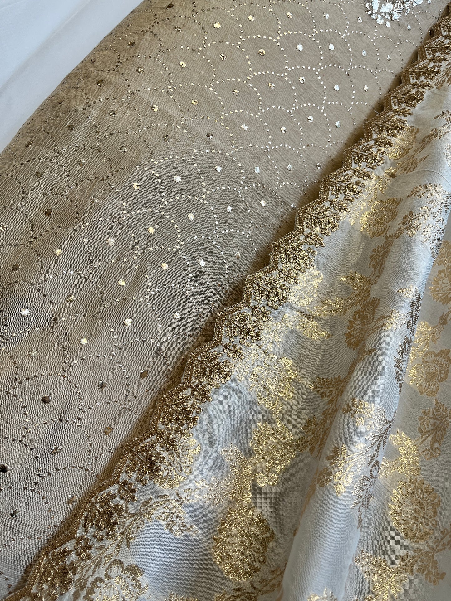 Pure Tissue Kurta with Pure Banarasi Silk Dupatta