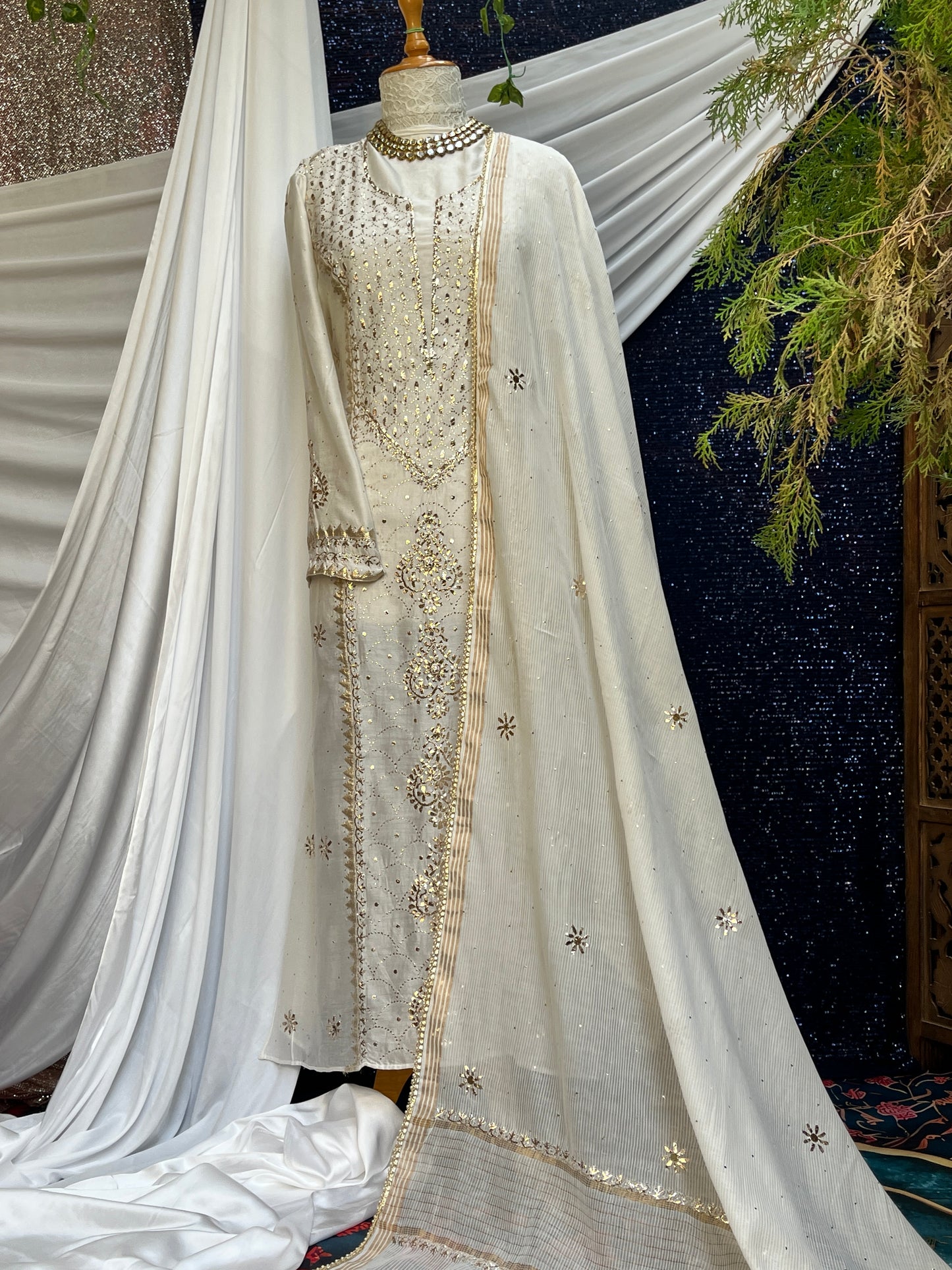 Pure Chanderi Silk Kurta set