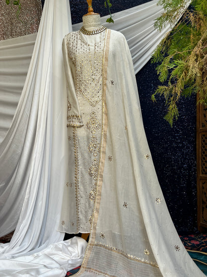 Pure Chanderi Silk Kurta set