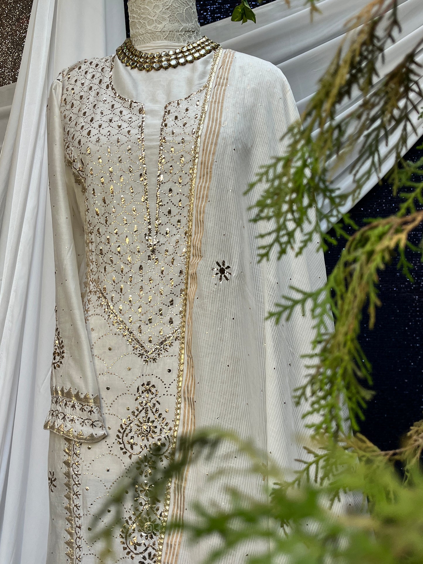 Pure Chanderi Silk Kurta set