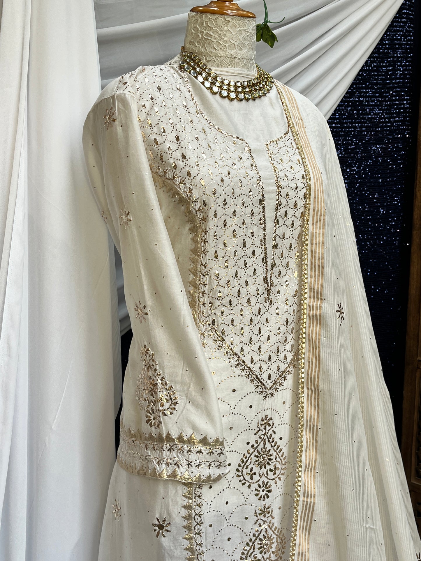 Pure Chanderi Silk Kurta set