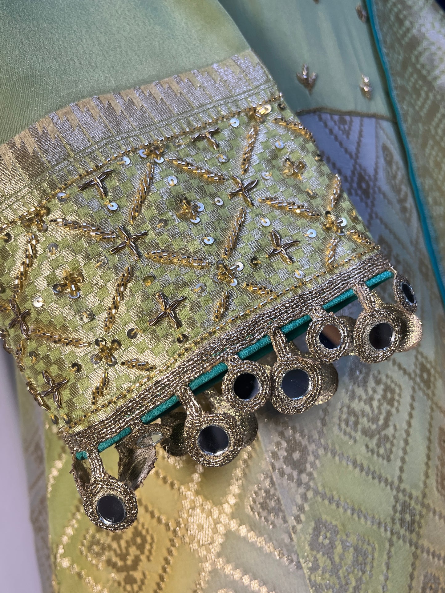 Georgette Khaddi Banarasi silk kurta set