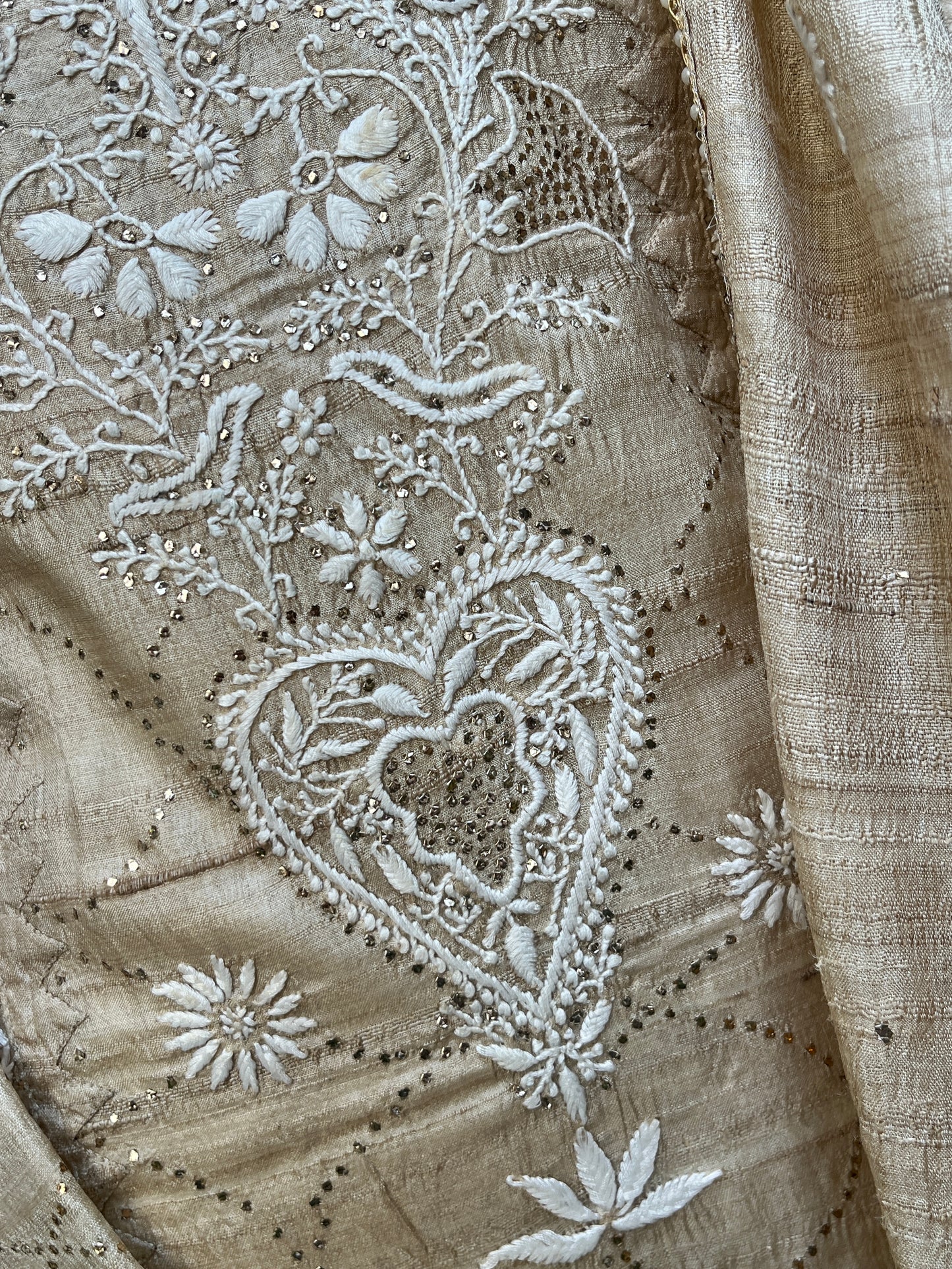 Tussar silk kurta and dupatta set