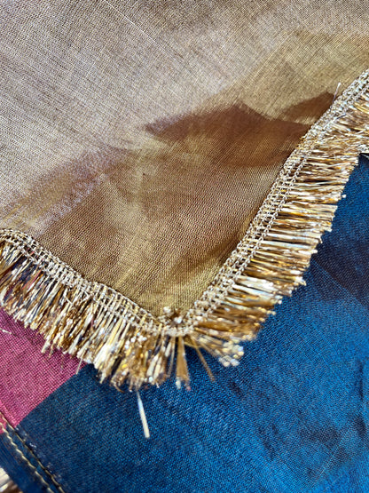 Regal Silk Velvet Suit with Ethereal Tissue Dupatta