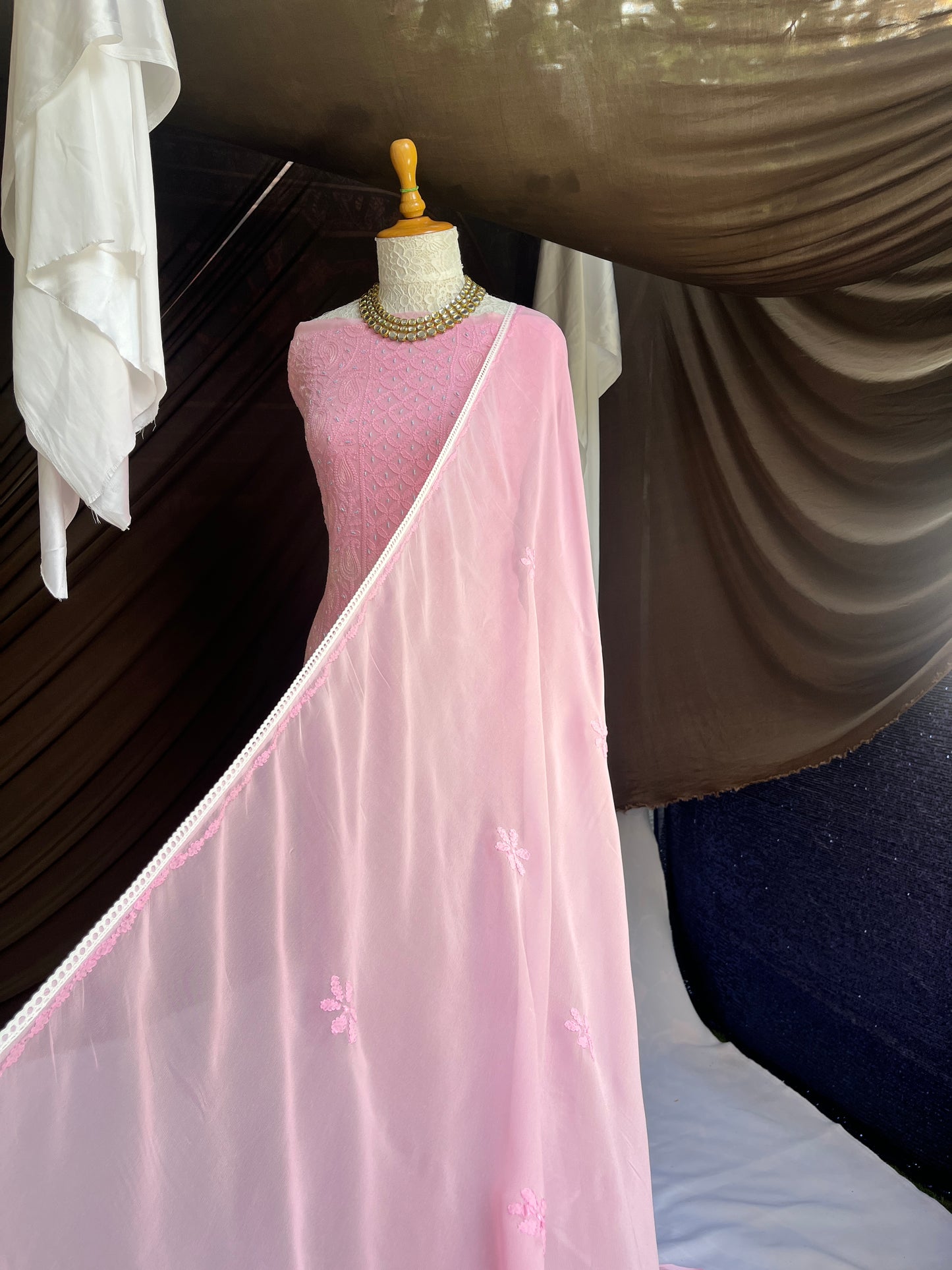 Georgette Straight Kurta Set