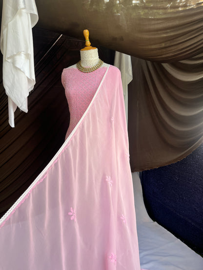 Georgette Straight Kurta Set