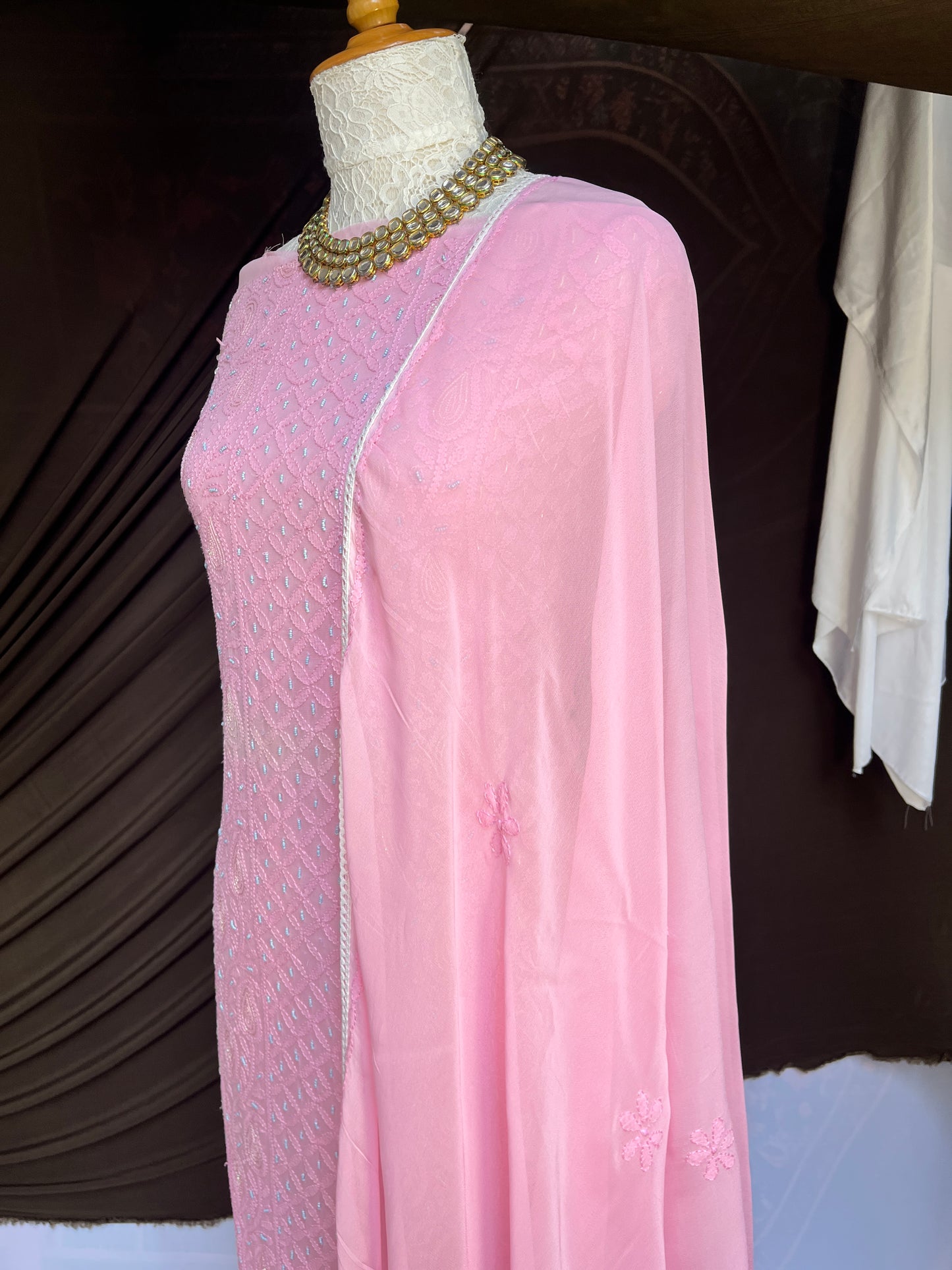 Georgette Straight Kurta Set