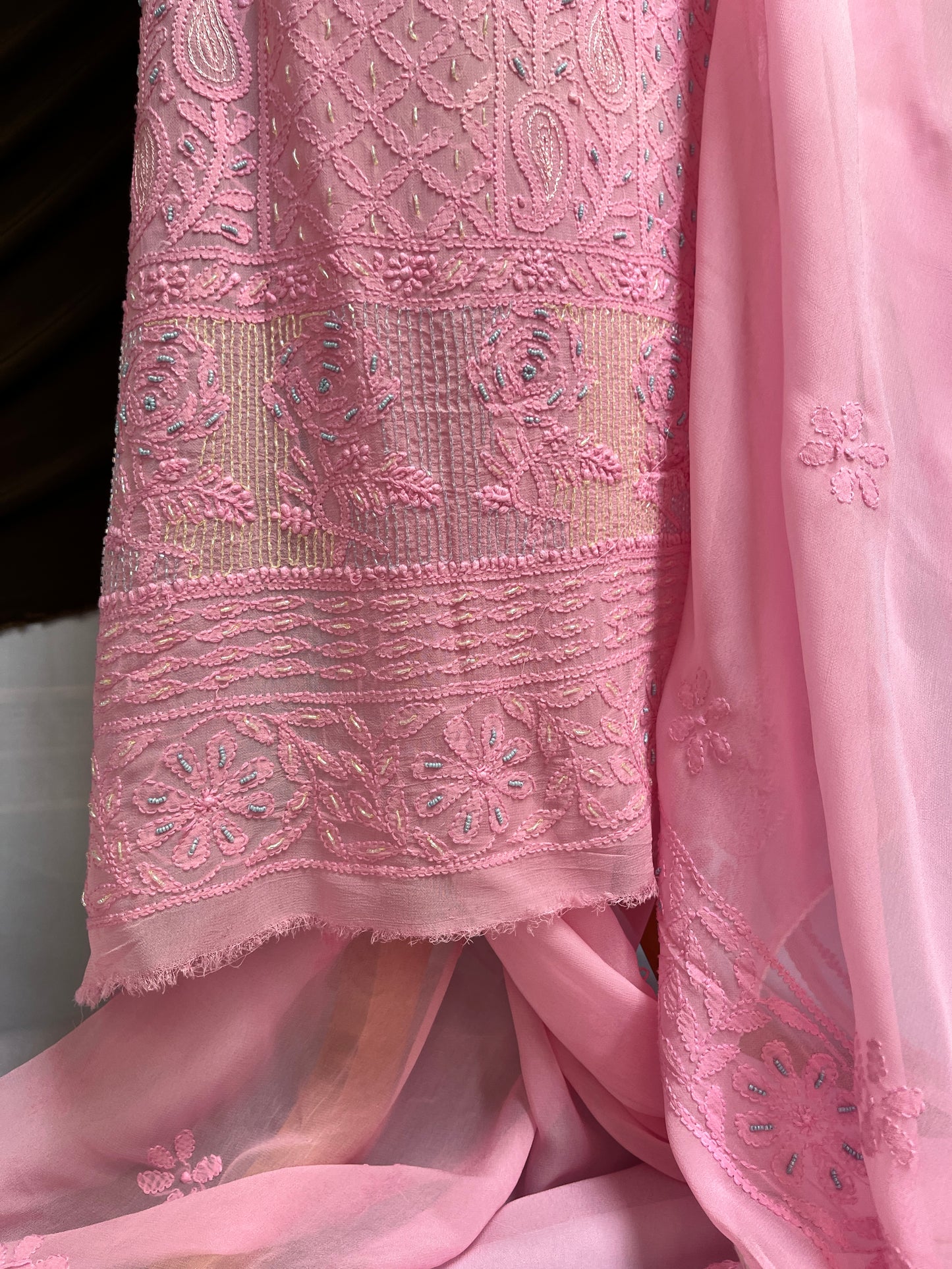 Georgette Straight Kurta Set