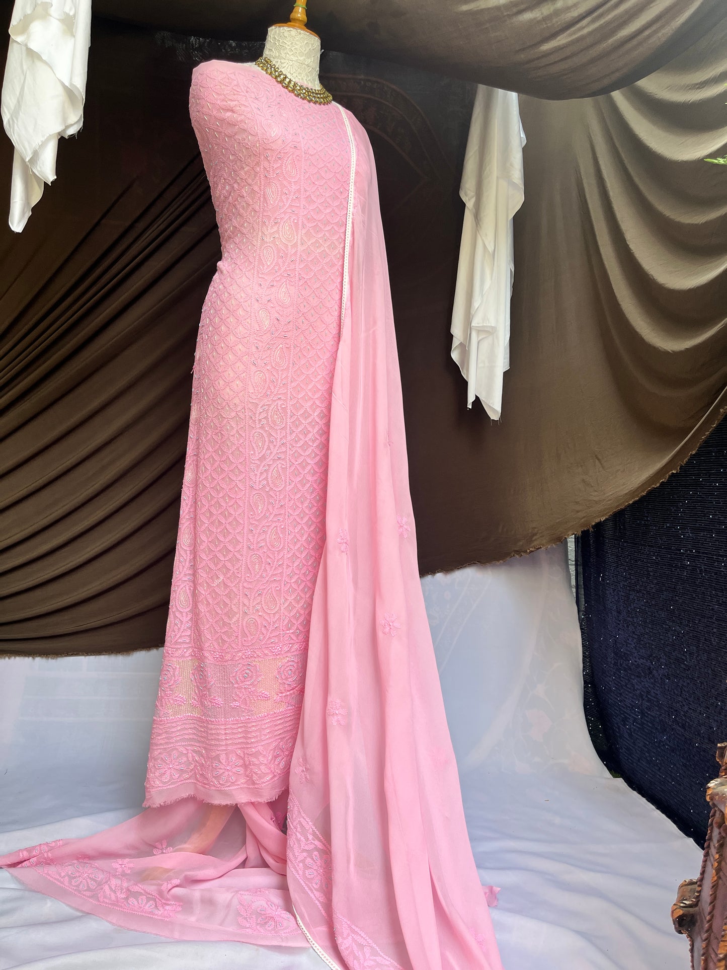 Georgette Straight Kurta Set