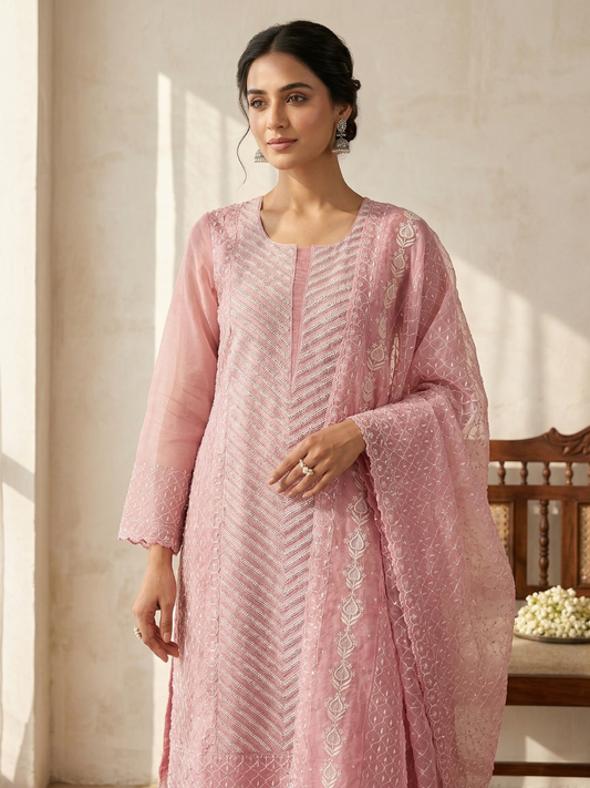 Silk Organza Anarkali