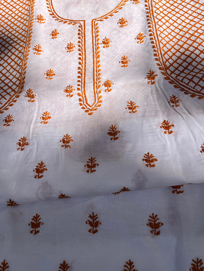 Cotton kurta only with fine Chikanakri