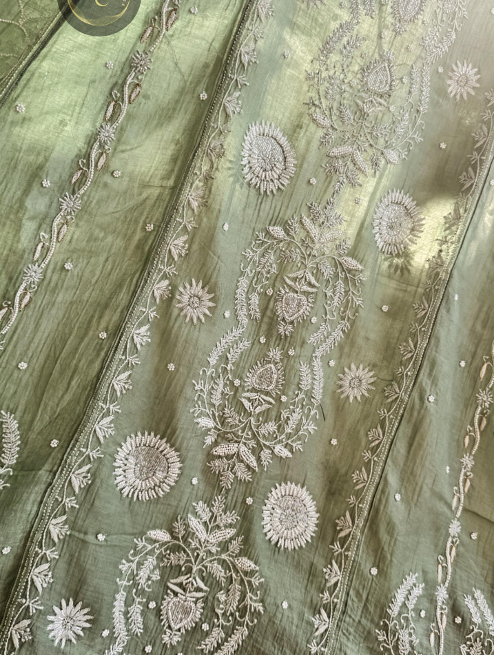 Grace in Green – Festive Mulmul Anarkali