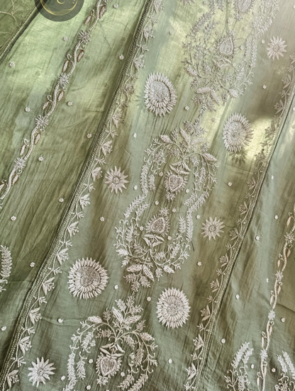 Grace in Green – Festive Mulmul Anarkali