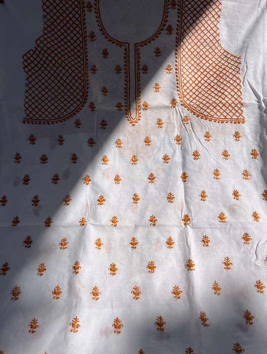 Cotton kurta only with fine Chikanakri