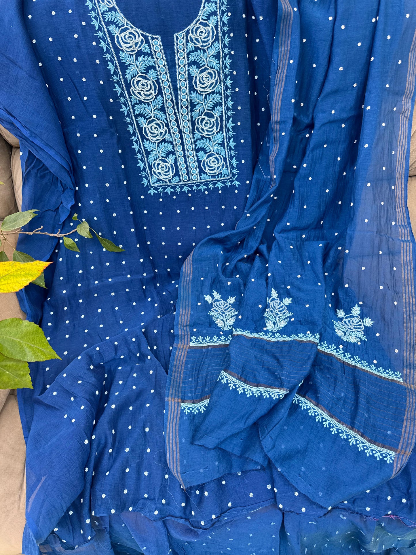 Mulmul kurta and Dupatta On Sale