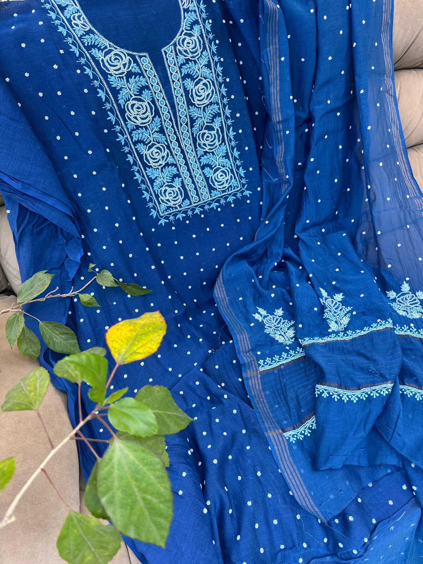 Mulmul kurta and Dupatta On Sale