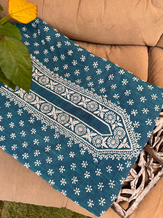 Gorgeous Cotton Kurta with Fine Chikankri Work