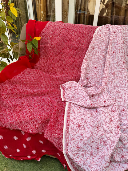Cotton Voile Kurta with Hand Chikankari Embroidery