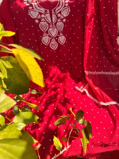 On Sale Mulmul kurta and dupatta