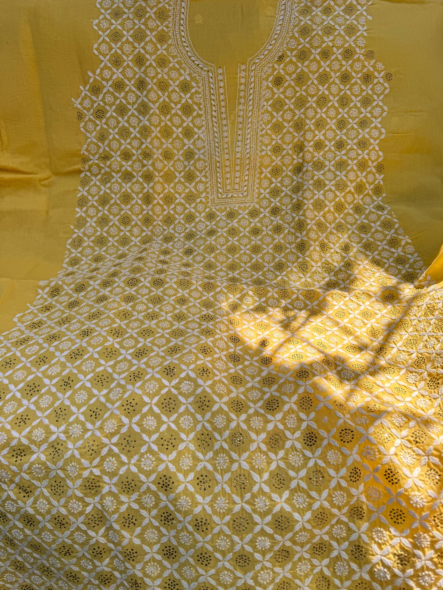 Cotton Kurta with Chikankri work