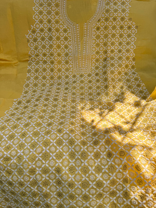 Cotton Kurta with Chikankri work