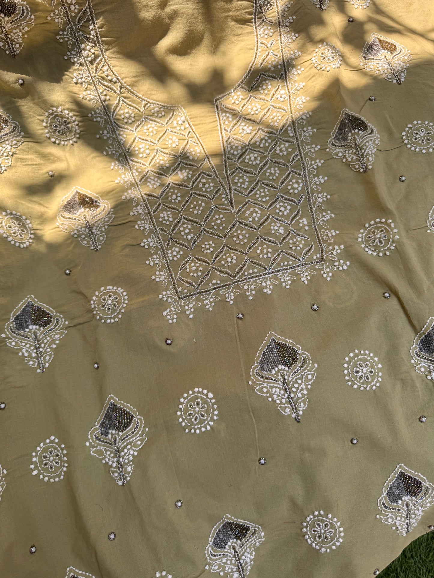 Cotton Kurta with Fine Chikankri