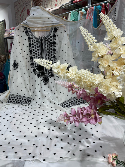 Soft Mulmul Kurta and Dupatta