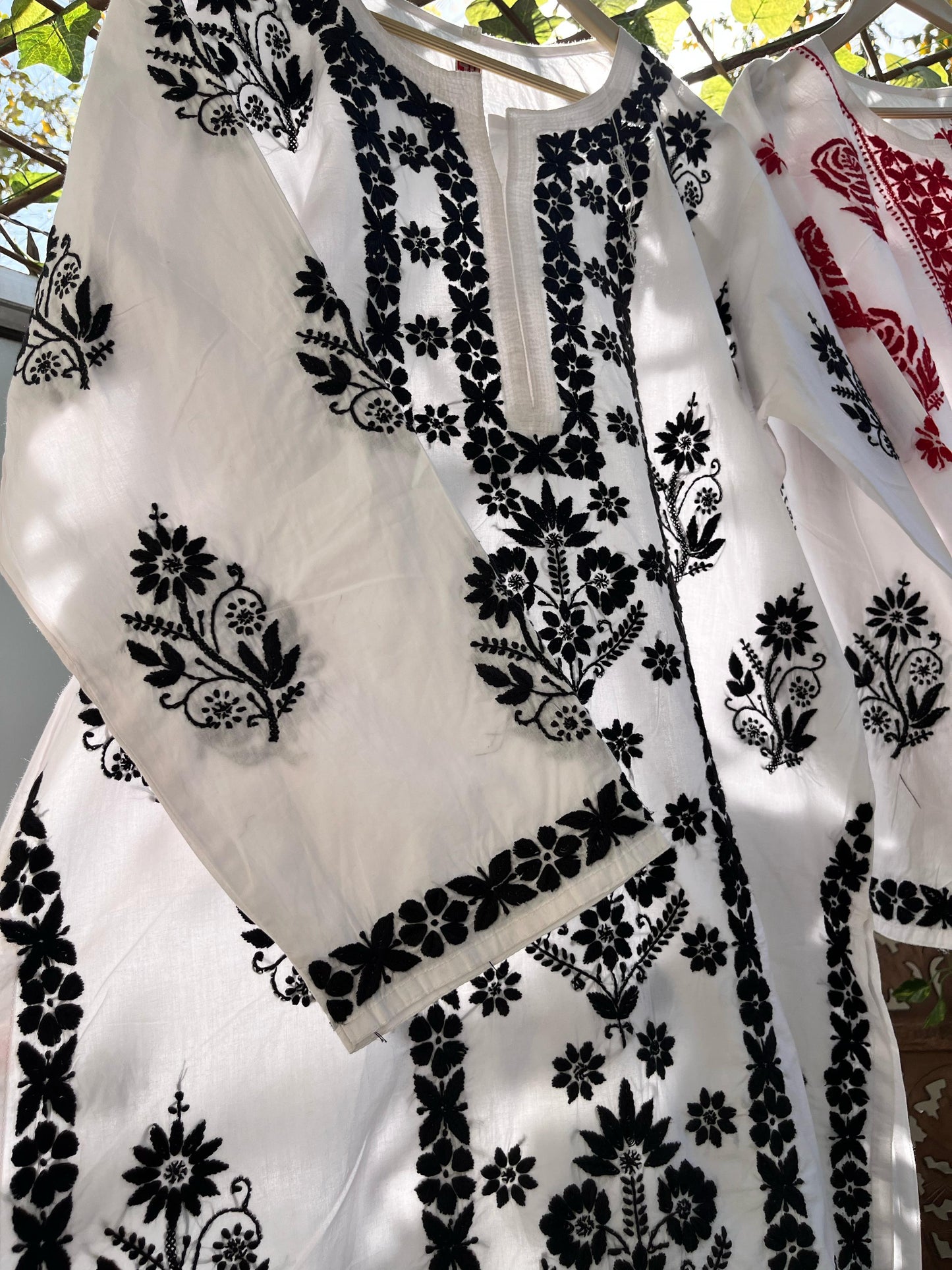 Pure Cotton Kurta with Fine Chikankri Work