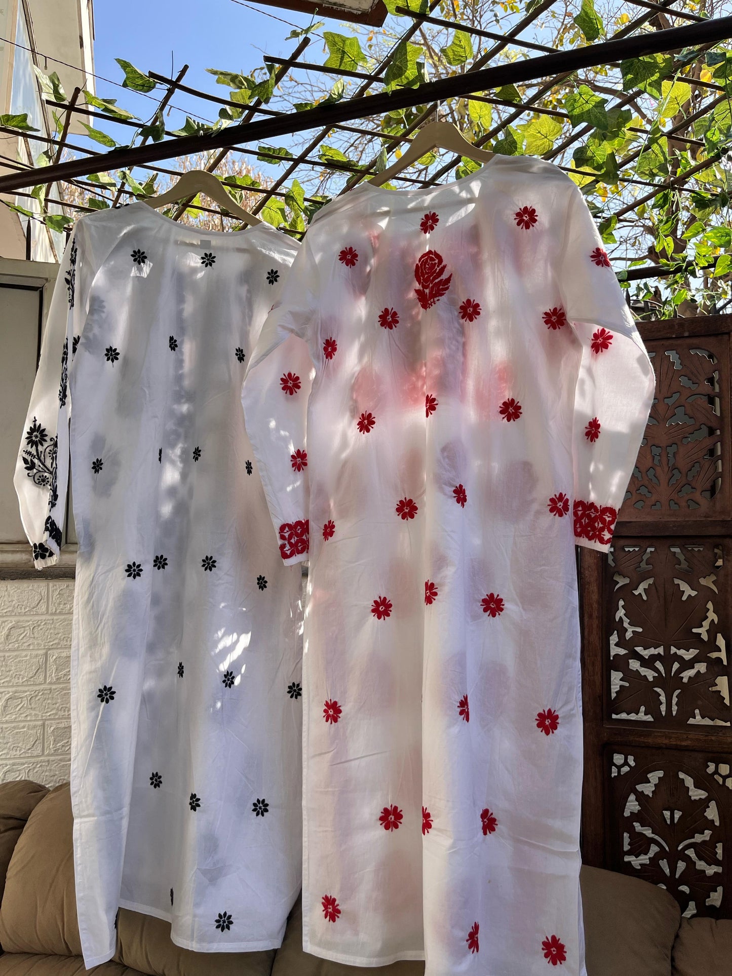 Pure Cotton Kurta with Fine Chikankri Work