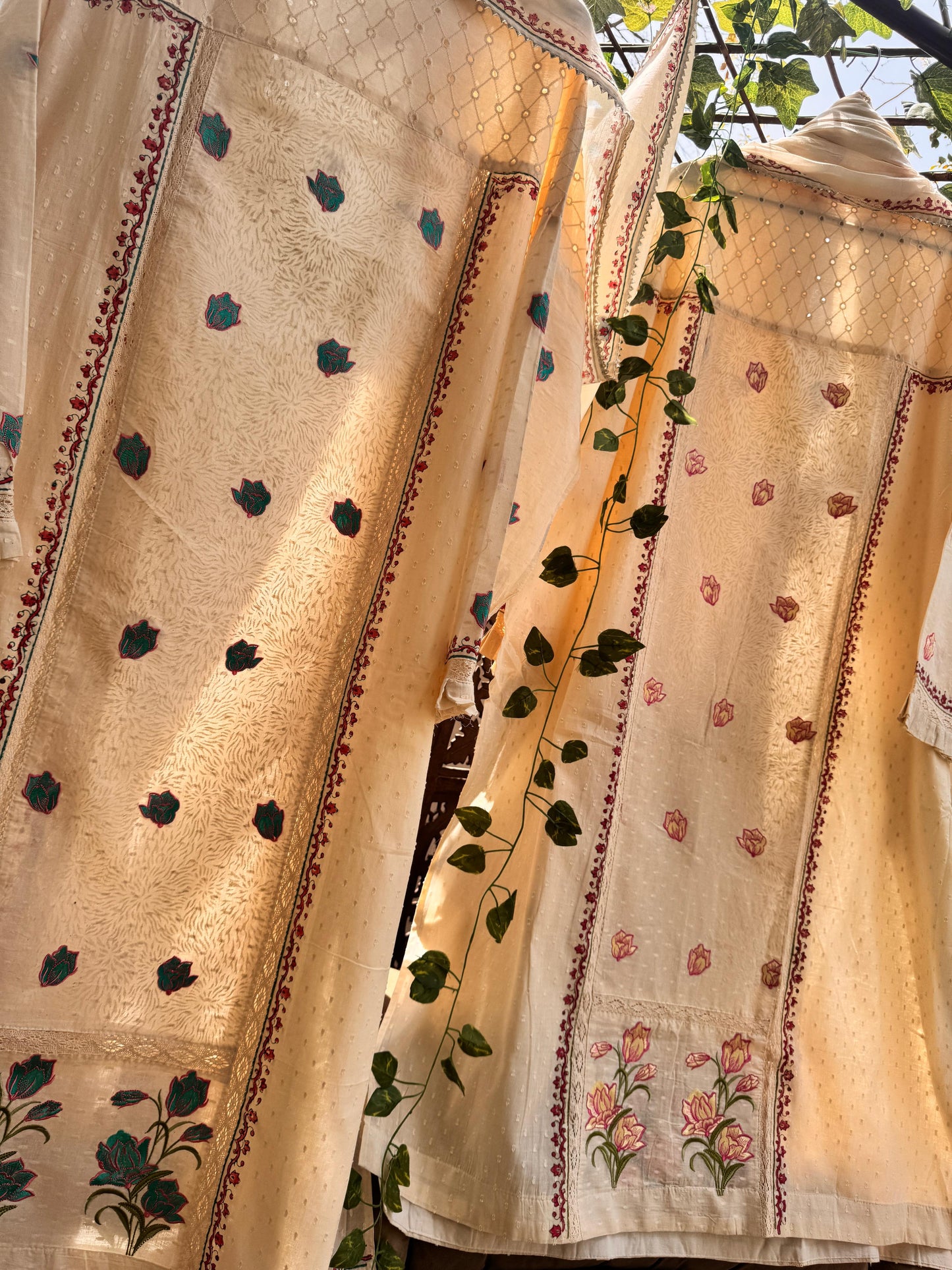 Cotton Shirts with Dot n Block Prints