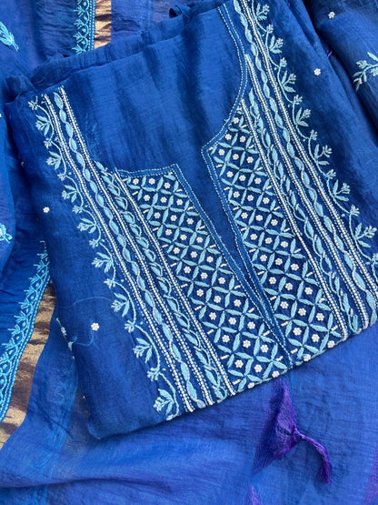 Mulmul kurta and dupatta set