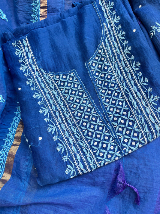 Mulmul kurta and dupatta set