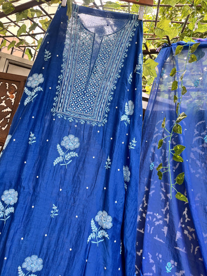 Mulmul kurta and dupatta set
