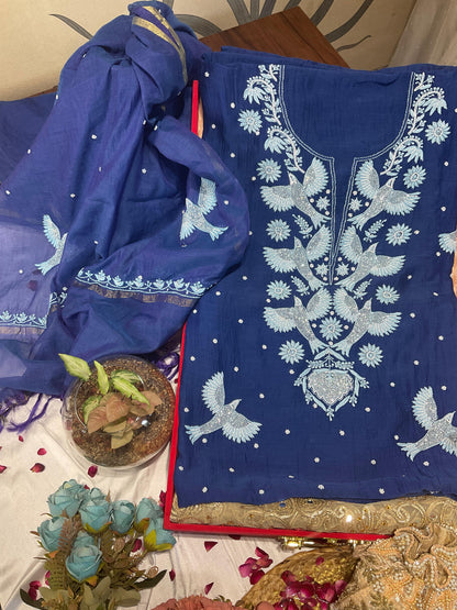 Pure Mulmul Kurta & Dupatta