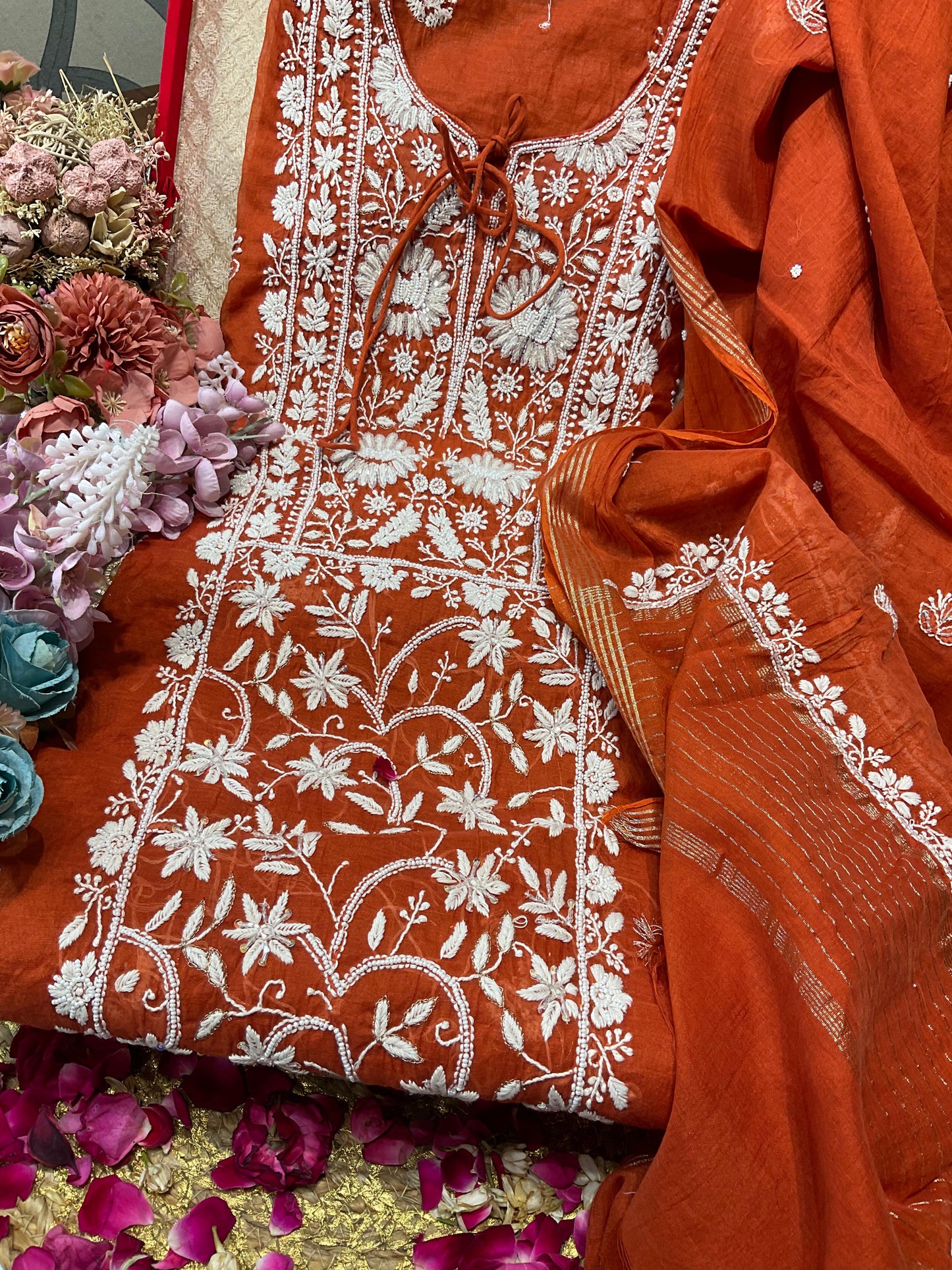 Mulmul Kurta & Dupatta