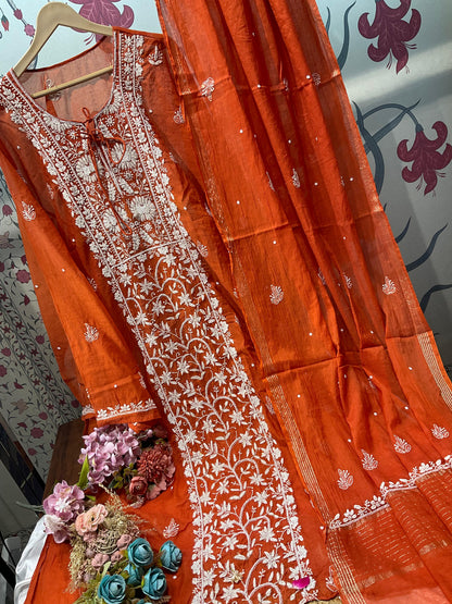 Mulmul Kurta & Dupatta