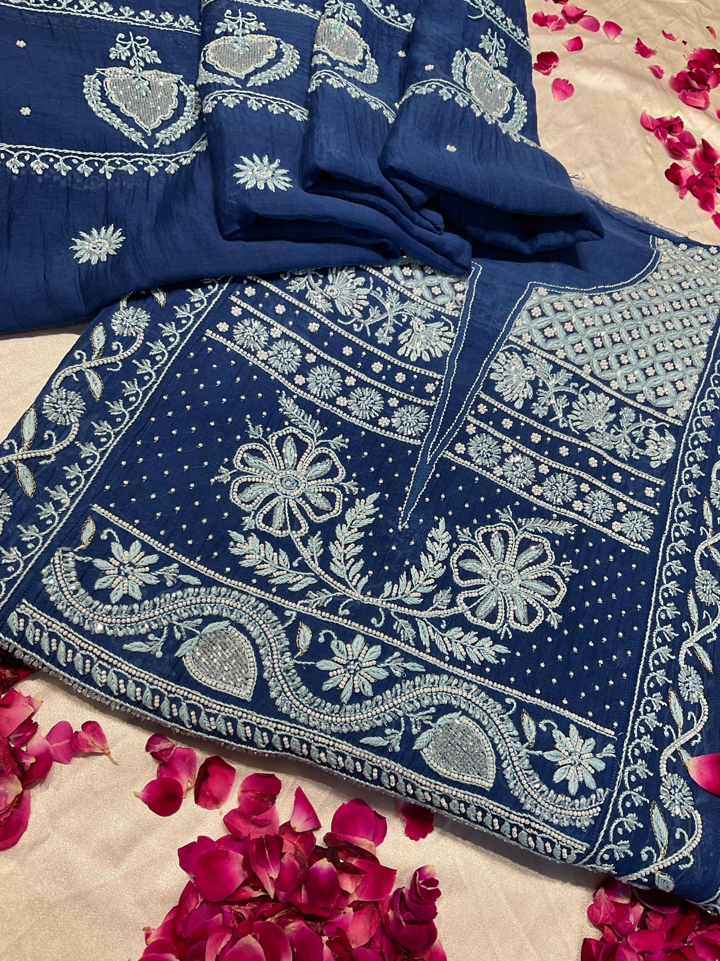 Classy Semi-Stitched Mulmul Anarkali