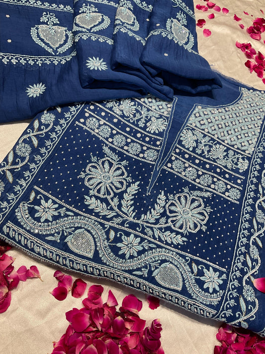 Classy Semi-Stitched Mulmul Anarkali