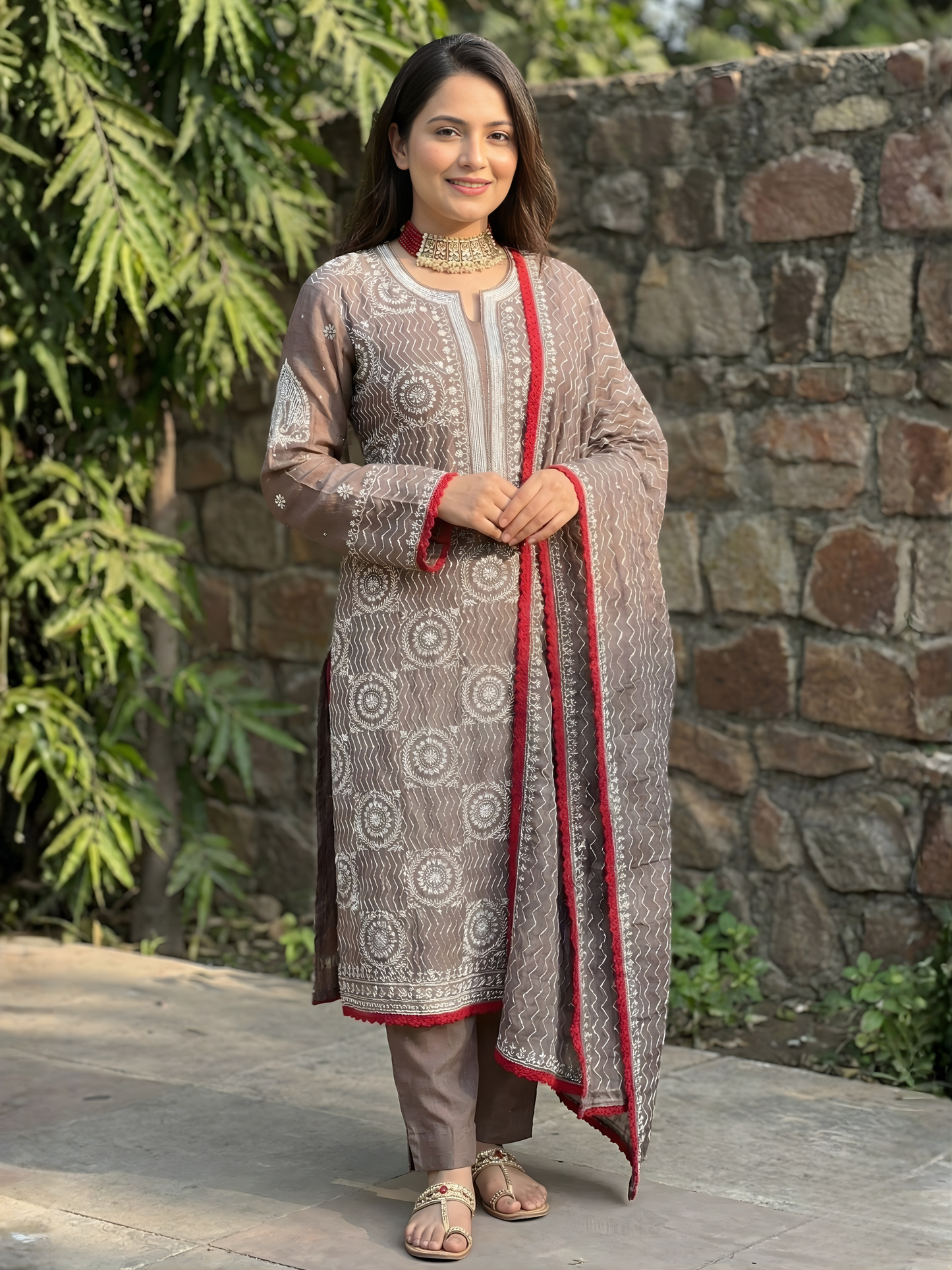 Mulmul Kurta and Dupatta set