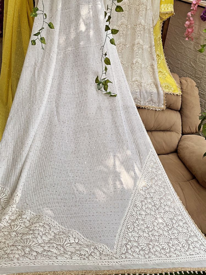 Mulmul Chanderi kurta dupatta set